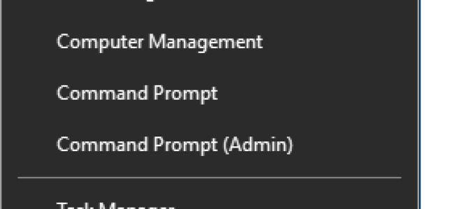 [Исправлено] Win + X Меню не работает