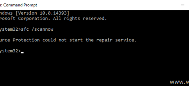 Windows Resource Protection не удалось запустить службу восстановления (решено)
