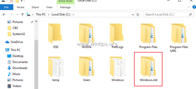 Что такое папка Windows.old и как ее удалить.