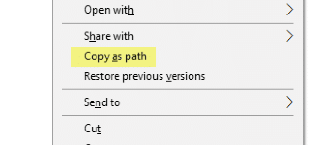 Показывать копию как путь всегда в контекстном меню без клавиши Shift