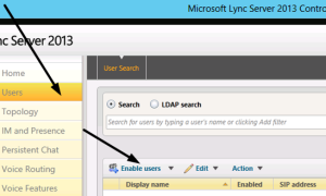 Lync 2013 Создать нового пользователя |