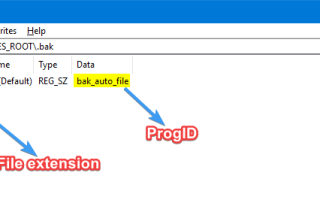 Как удалить ассоциации типов файлов с помощью редактора реестра