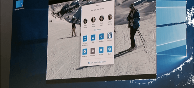 Новый пользовательский интерфейс Share в Windows 10 — как его включить?