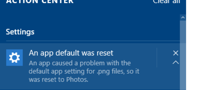 Как остановить приложение Photos Photo для сброса ассоциаций с файлами изображений?