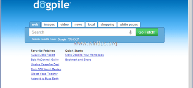 Как удалить поисковик Dogpile (Руководство по удалению)