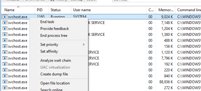 Как просмотреть службы, работающие под Svchost.exe в Windows