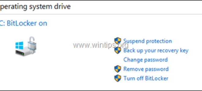Как зашифровать диск C: с помощью BitLocker в Windows 10 Pro & Enterprise.