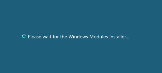 Пожалуйста, подождите, пока установщик модулей Windows
