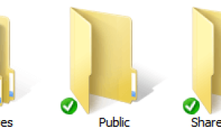 Наложение зеленой галочки или синих стрелок для файлов в проводнике Windows