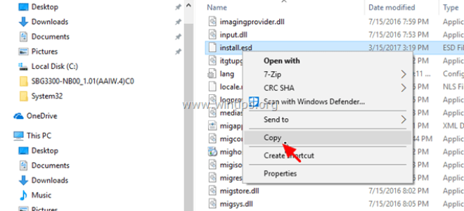 Как извлечь Install.ESD для Install.WIM (Windows 10/8)