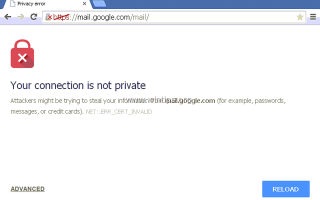 Исправлено: Ваше соединение не является частной ошибкой в ​​Chrome