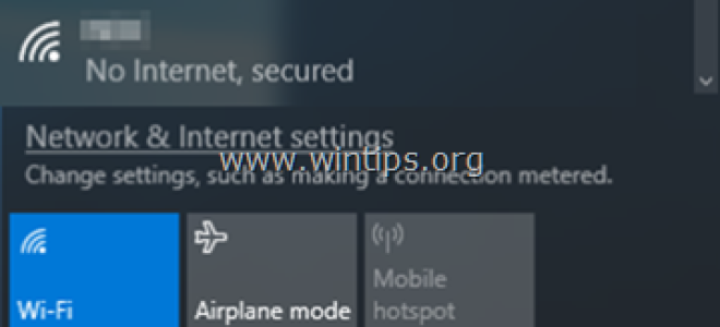 ИСПРАВЛЕНИЕ: WiFi подключен, но нет Интернета (Windows 10/8/7)