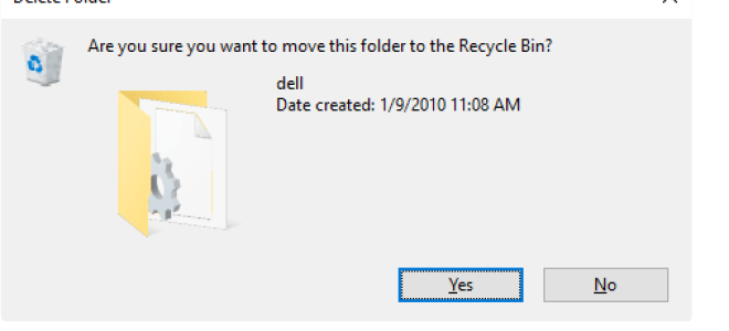 Диалог подтверждения удаления — Показать подробную информацию об удаляемом файле или папке
