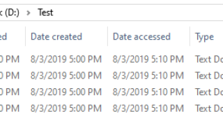 Как изменить дату файла или метку времени в Windows