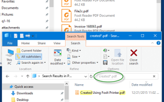 Windows Search не находит PDF-файлы, созданные с помощью Microsoft Print to PDF