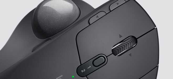 Logitech освежает трекбольную мышь с MX Ergo