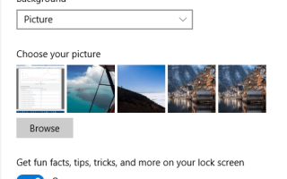 Как удалить старые изображения блокировки экрана со страницы настроек в Windows 10?