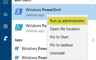 Восстановите или переустановите Магазин Windows в Windows 10 после его удаления с помощью PowerShell