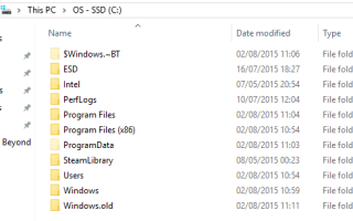Windows 10 Удалить каталог Windows.old |