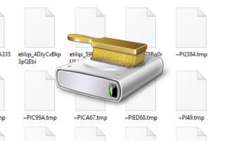 Автоматически очищать временные файлы, используя очистку диска, хранение или пакетный файл