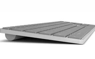 Современная клавиатура с идентификатором отпечатка пальца от Microsoft
