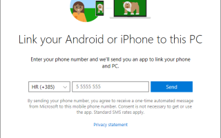 Как отправить URL с мобильного устройства на ПК с Windows 10