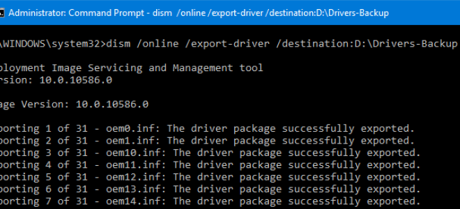 Как сделать резервную копию и восстановить драйверы устройства в Windows 10?
