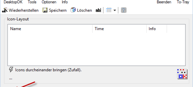 Сохранение и восстановление положения значков на рабочем столе с помощью DesktopOK
