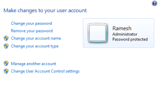 Исправить пустые учетные записи пользователей Изображение экрана приветствия Windows 7