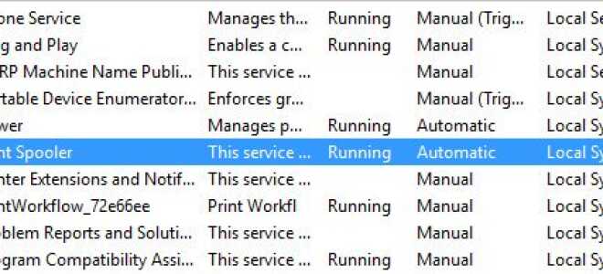 Как очистить очередь принтера