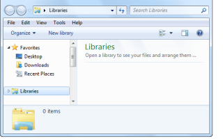 Библиотеки исправлений скрыты и отображаются пустыми в Windows 7