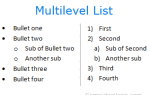 Как создать многоуровневый список в HTML
