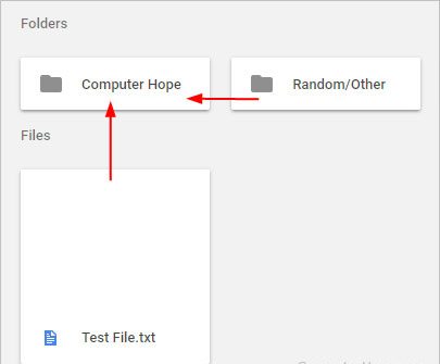 Файлы и папки, перетаскиваемые в Google Диск.