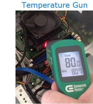 Температурный пистолет для контроля процессора компьютера