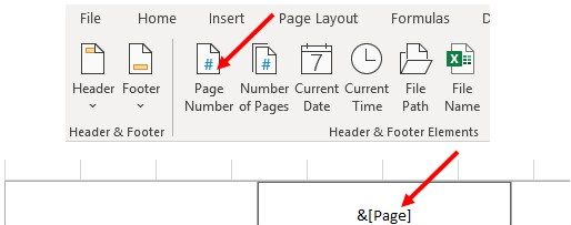 Добавить номер страницы в Microsoft Excel