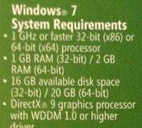 Системные требования Windows 7