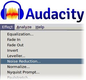 Снижение шума Audacity.