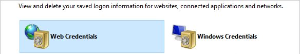 Селектор веб-учетных данных в Windows 10
