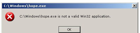 Недопустимая ошибка Windows в приложении Win32