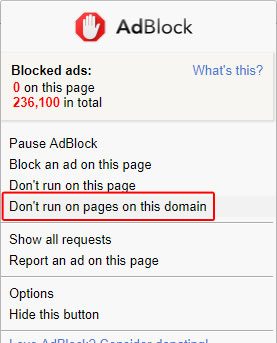 дон't block pages on this domain.