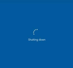 Завершение экрана в Windows 10