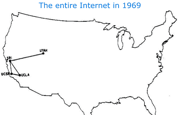 Интернет в 1969 году