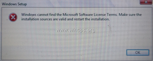 ИСПРАВЛЕНИЕ: Windows не может найти условия лицензии на программное обеспечение Microsoft