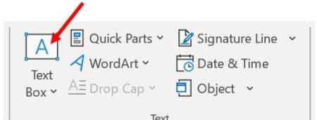 Параметр «Текстовое поле» в Microsoft Word