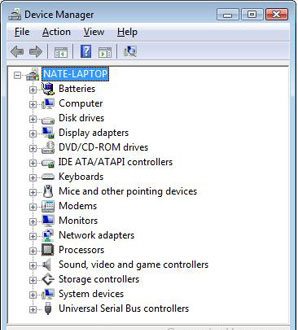 Диспетчер устройств Windows Vista