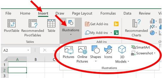 Excel 2016 Вставить вкладку меню
