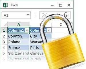 Иллюстрация: заблокированный файл Excel.
