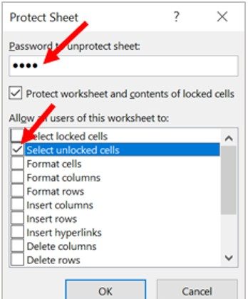 Защитите ячейки в Microsoft Excel