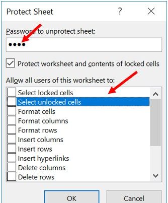 Защитить лист в Microsoft Excel
