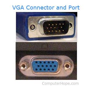 VGA кабель с контактами